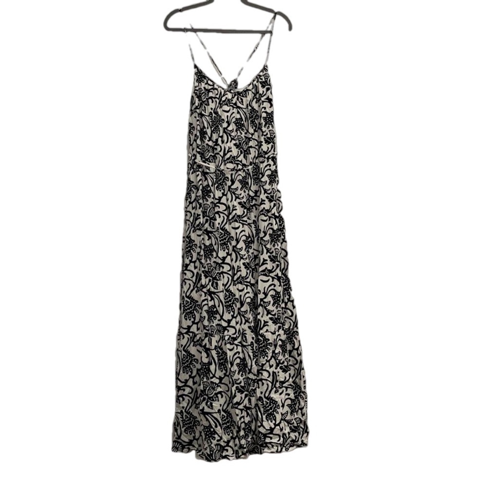 LOFT Vine Tie Back Strappy Maxi Dress Dize M - Picture 4 of 5
